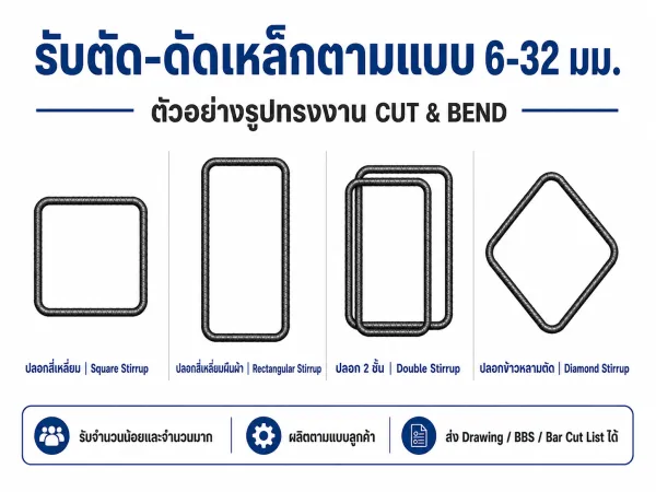 รับตัด–ดัดเหล็กตามแบบ 6–32 มม. รูปที่ 3